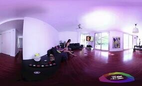 Banging on couch with sultry brunette chick