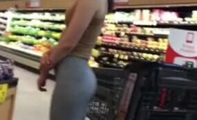 Girl in grey leggings