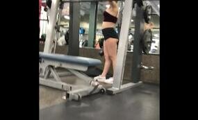 Beautiful Candid Ass In Tight Shorts At The Gym