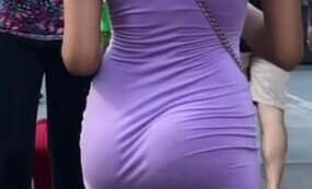 Purple short dress