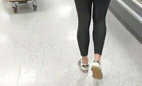 Sexy teenager at the store