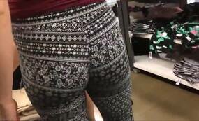 Nordic pattern leggings hot ass