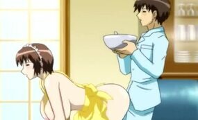 Horny maid anime