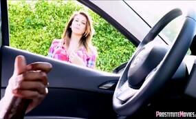 Jerking a cock in the car