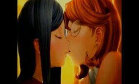 Lesbian teens cartoon