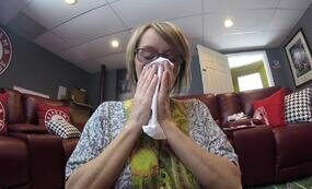 Sneezing mom
